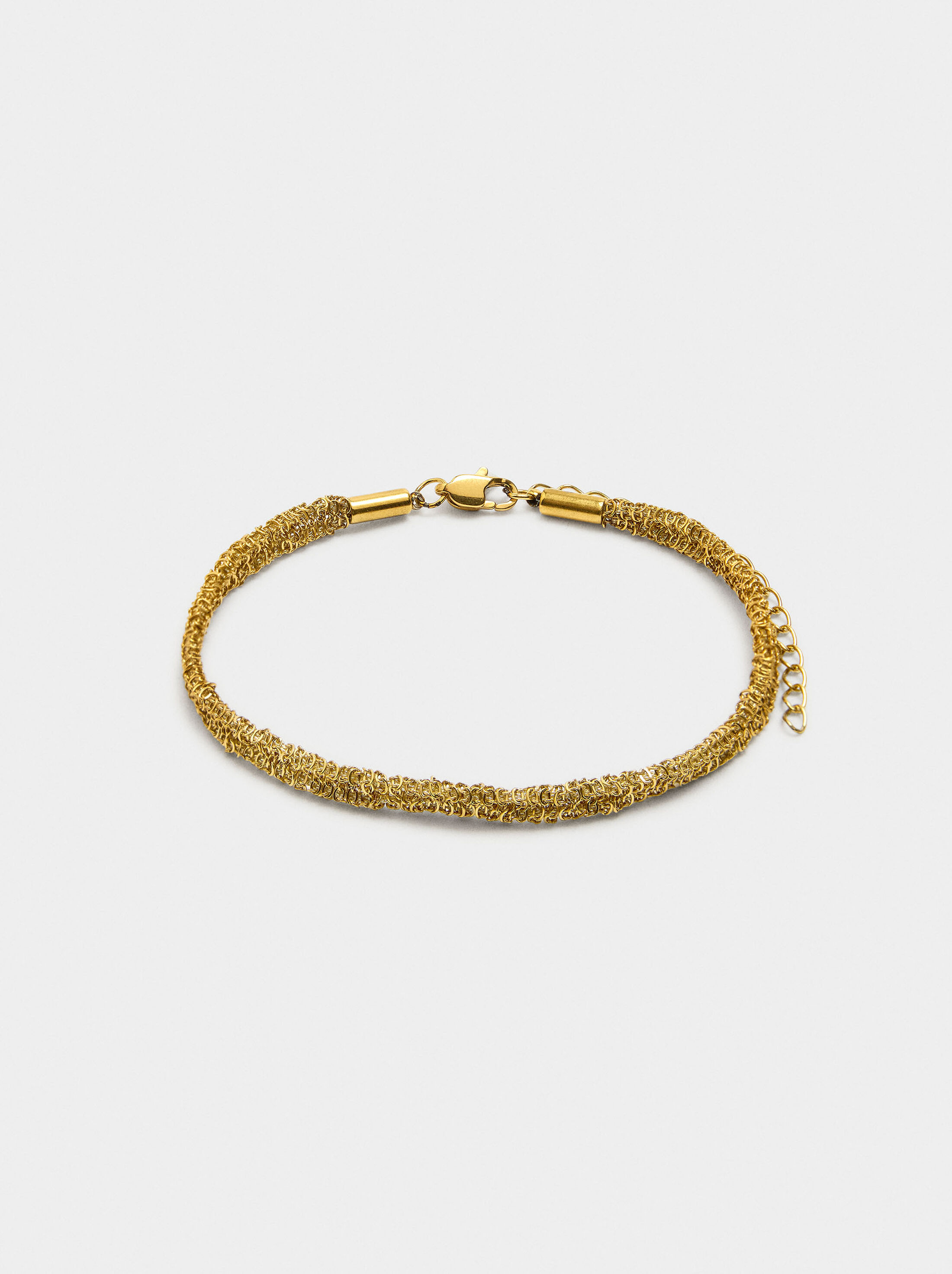 Polsera tubular amb cadena entrellaçada image number 0.0