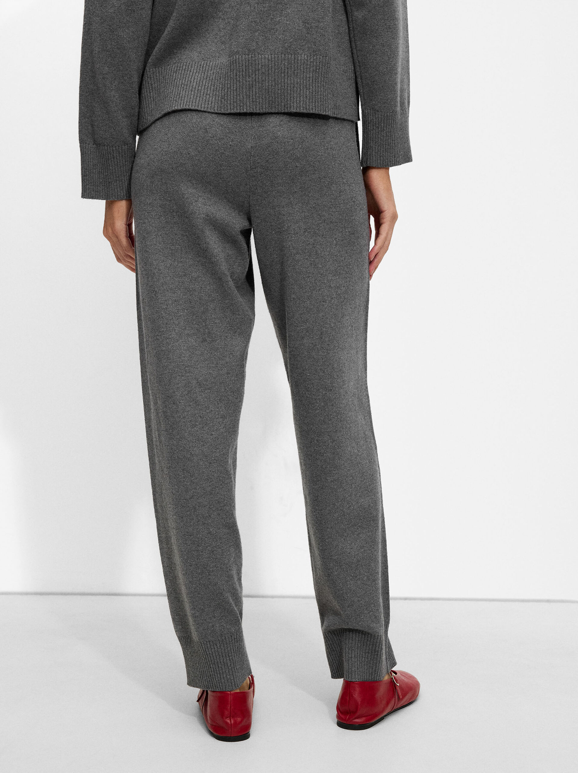 Pantalon en maille avec laine et taille ajustable image number 3.0