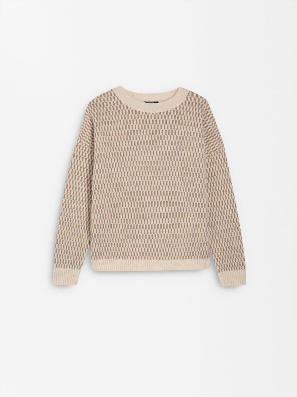 Jacquard knit sweater