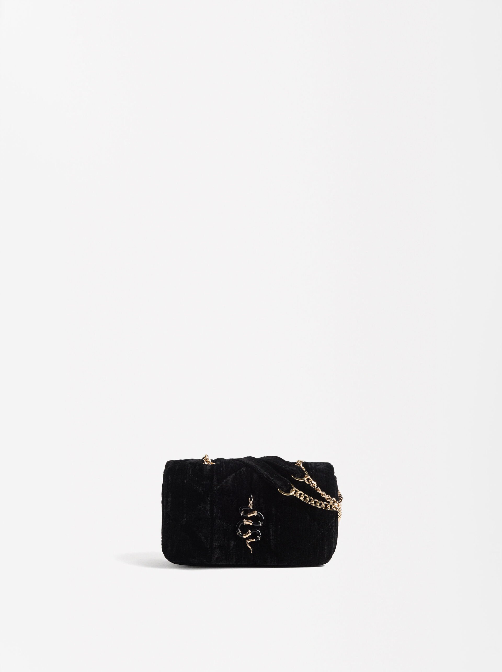 Velvety shoulder bag snake image number 0.0