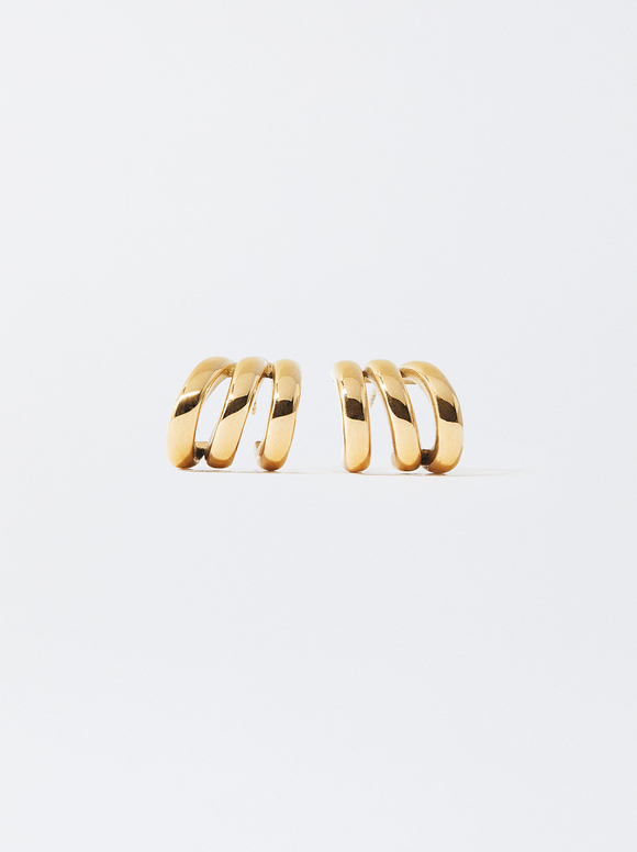 Golden Steel Rings, , hi-res