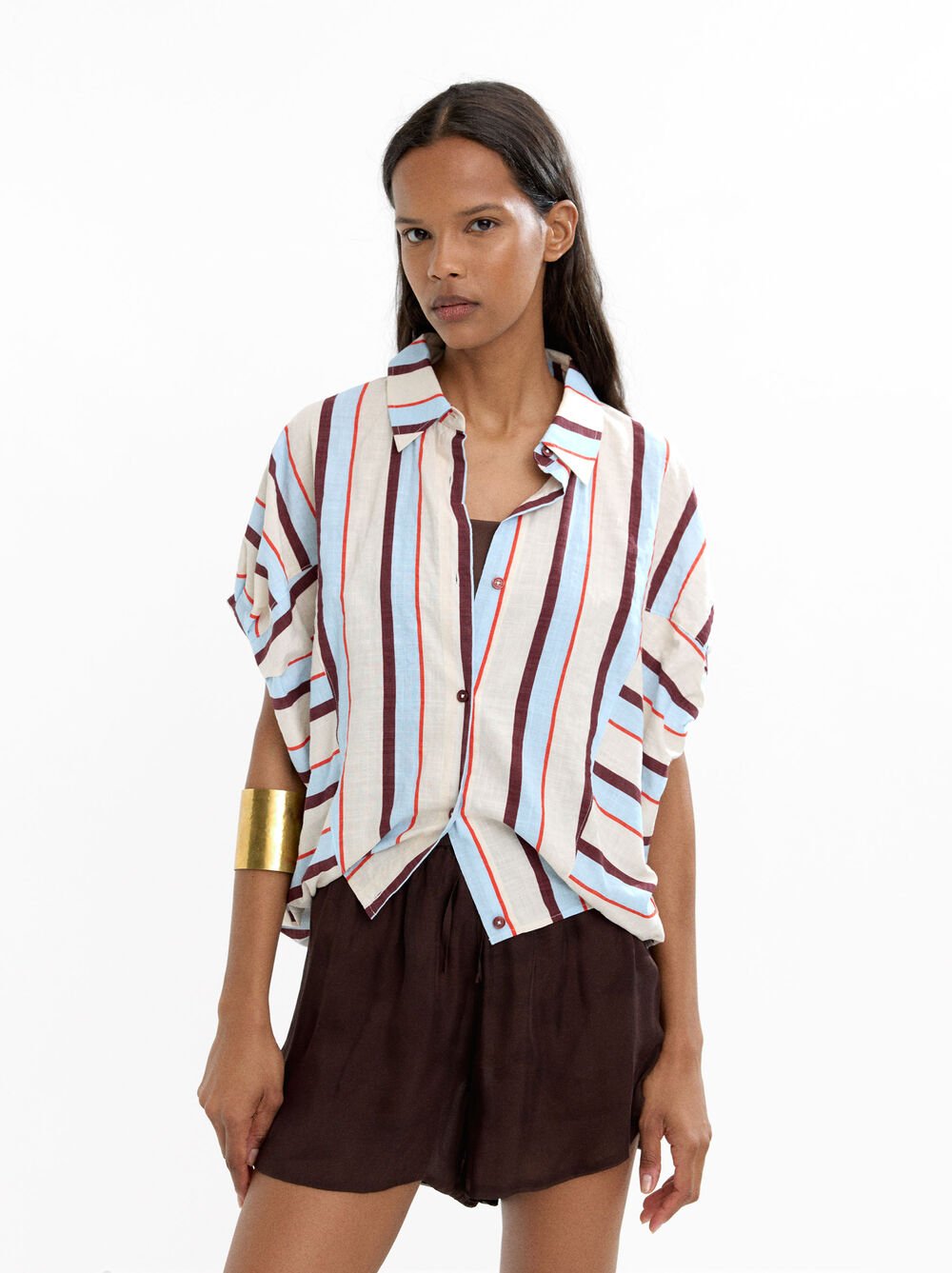 Striped cotton shirt