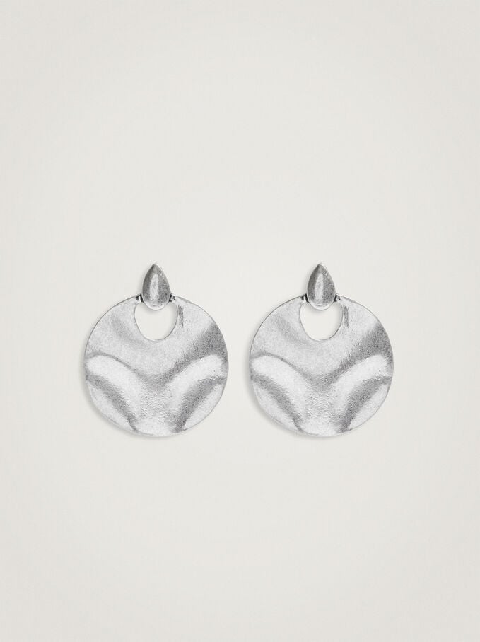 Silver Earrings , Silver, hi-res