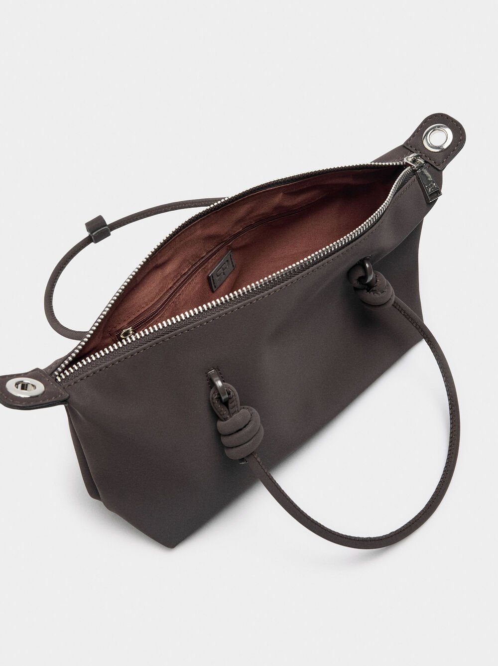 Borsa tote con texture morbida con penduro S