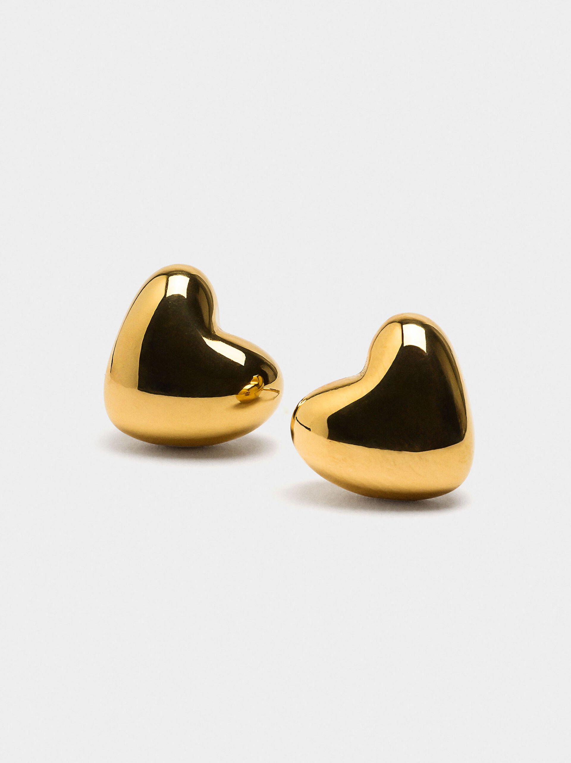 Heart earrings - stainless steel image number 1.0