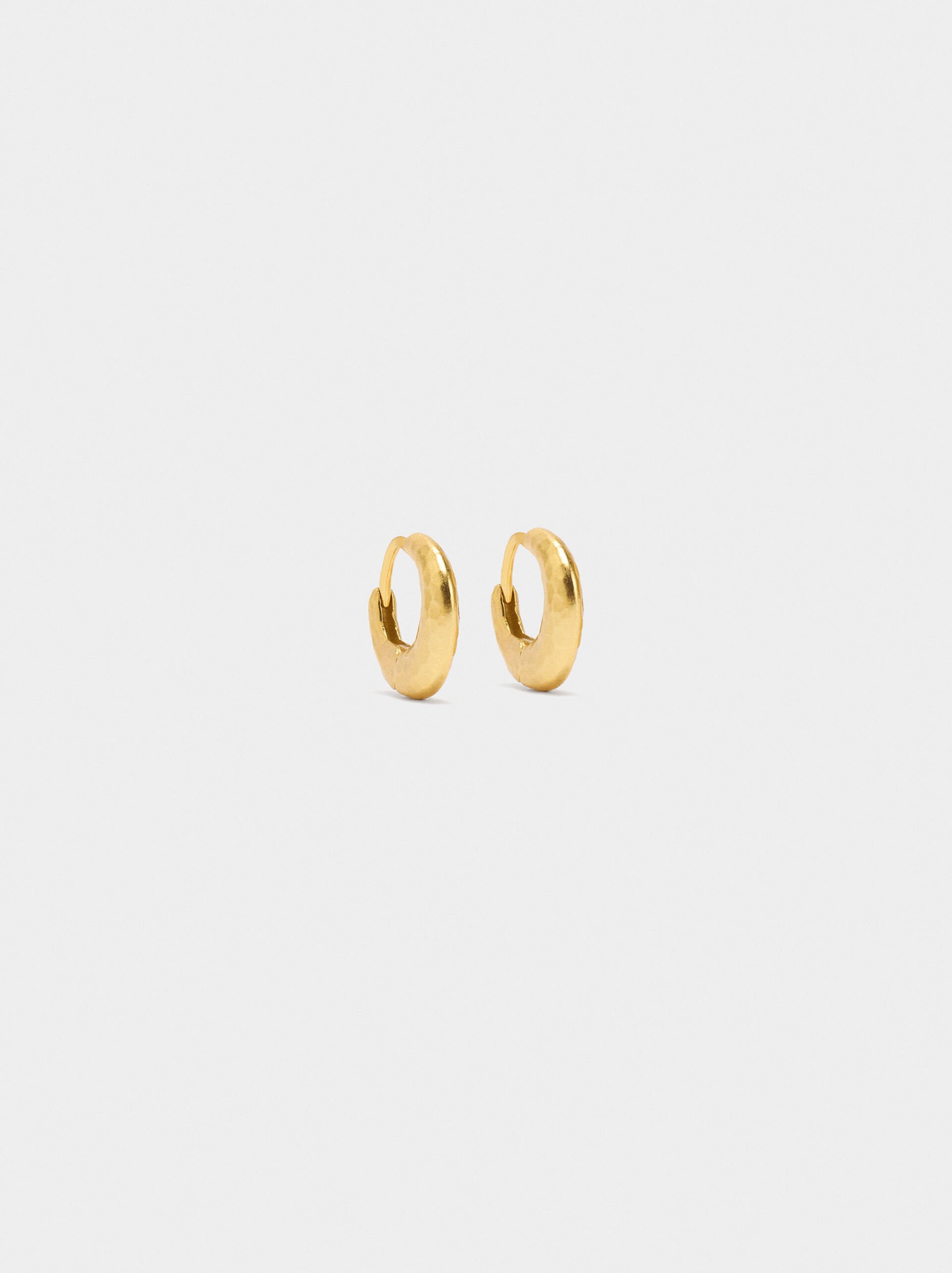 Irregular hoop earrings – 925 sterling silver image number 0.0