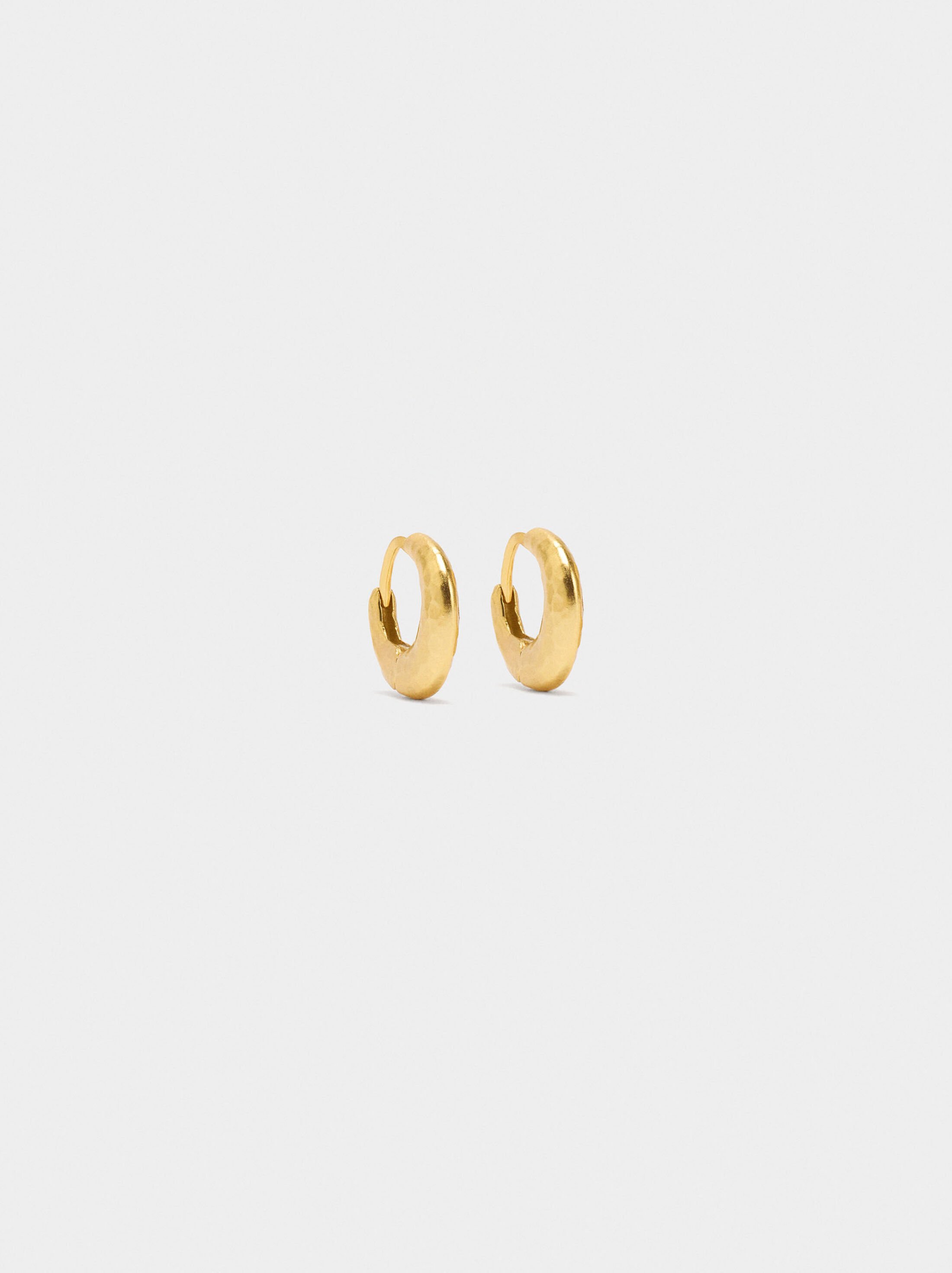 Irregular hoop earrings – 925 sterling silver image number 0.0