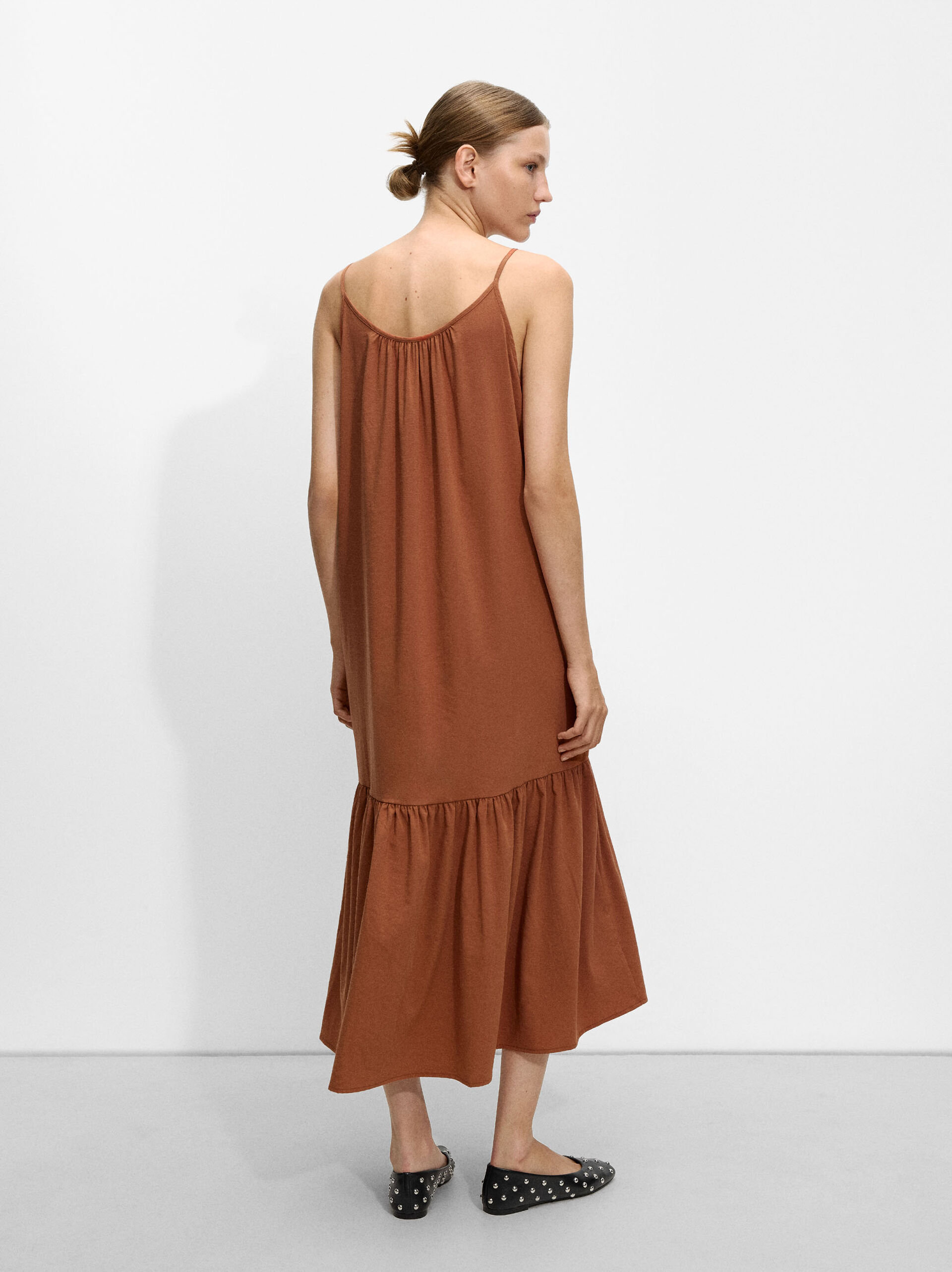 Langes Kleid mit Trägern image number 2.0