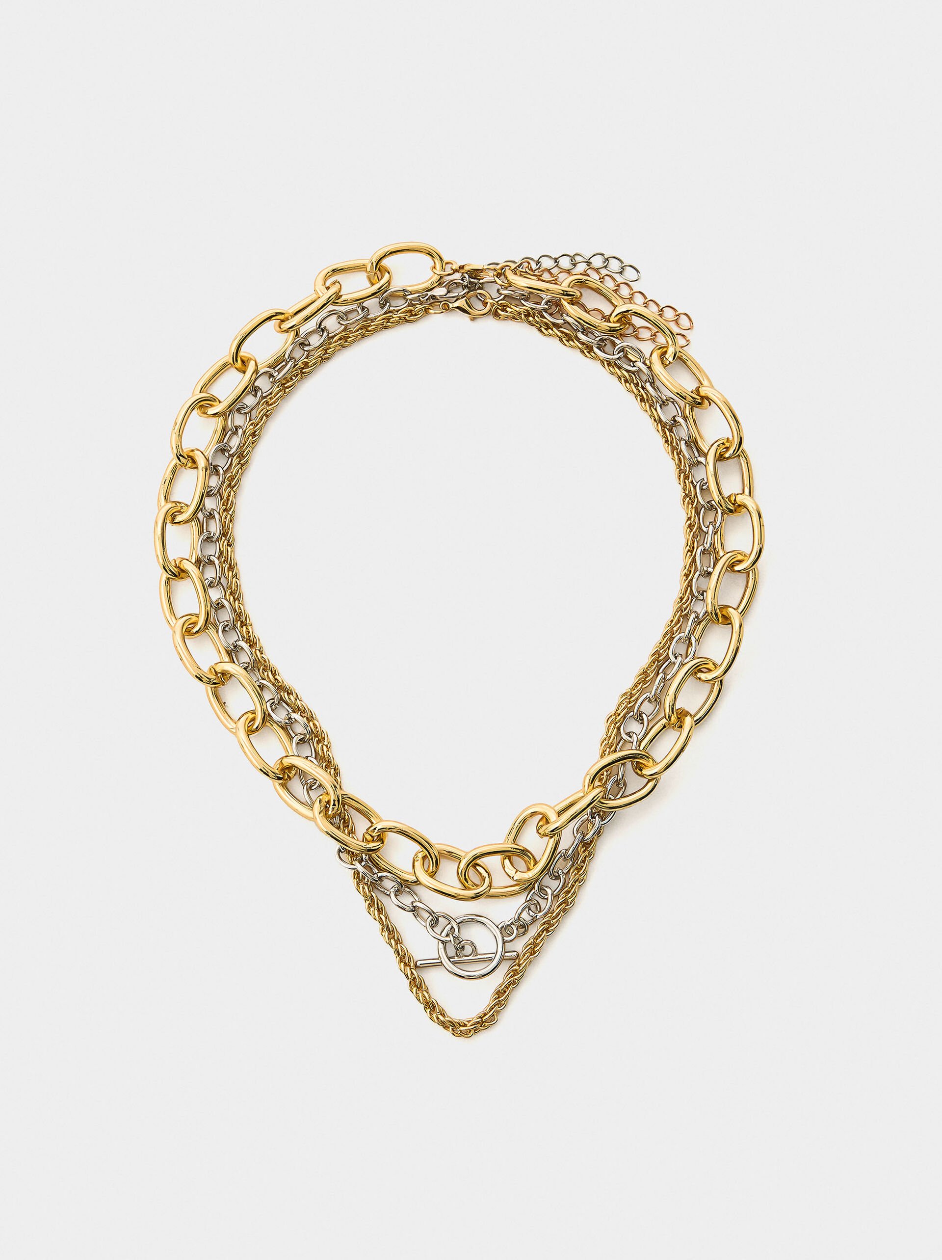 Set of necklaces with links image number 0.0