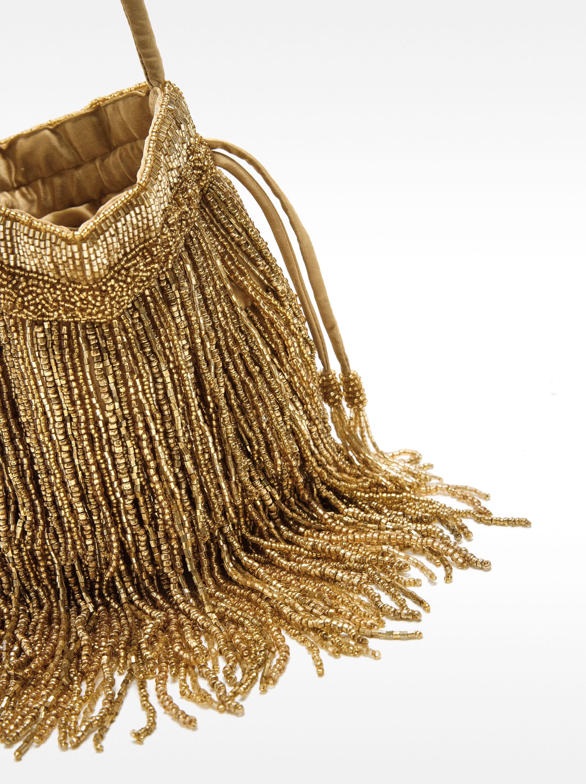Party bag with beads and fringes image number 1.0