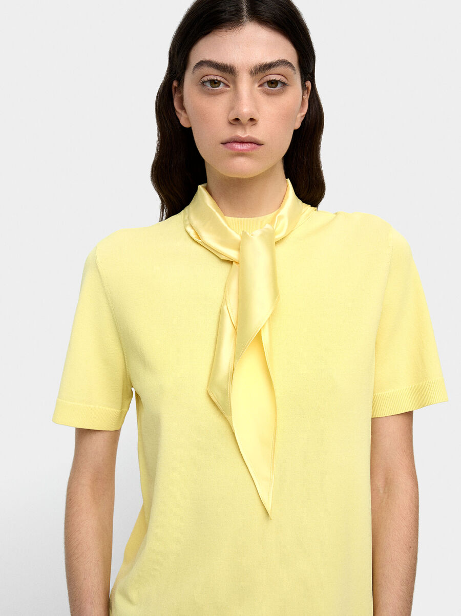 Jersey de punto con pañuelo