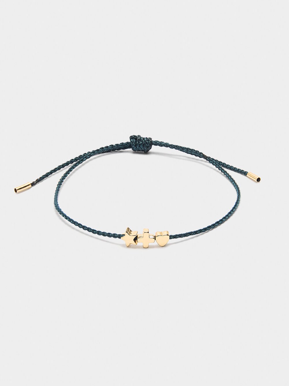 Adjustable bracelet with charms