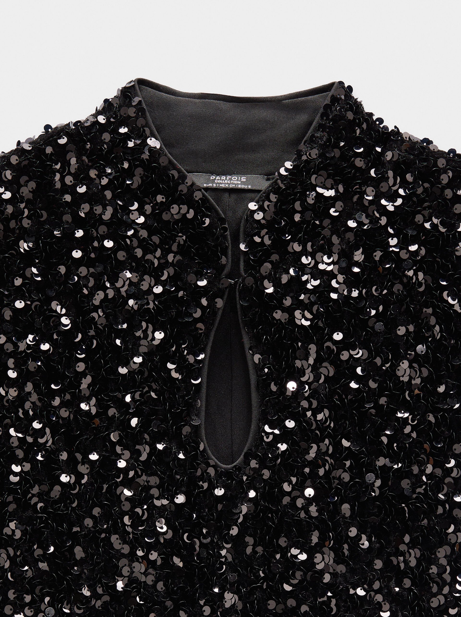 Long midi dress with sequins image number 5.0