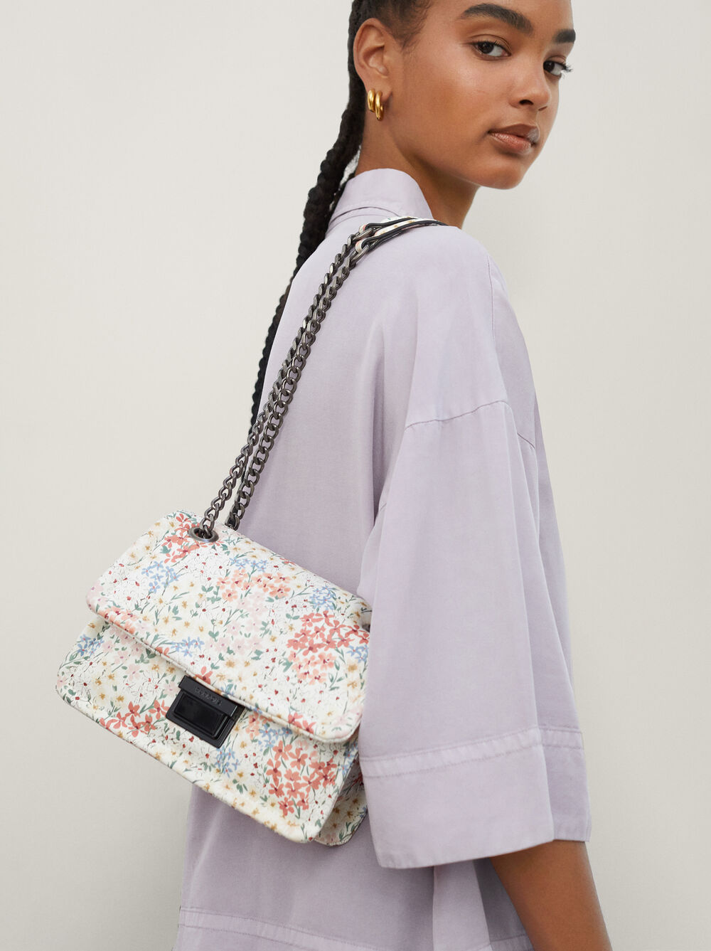 Floral Print Crossbody Bag