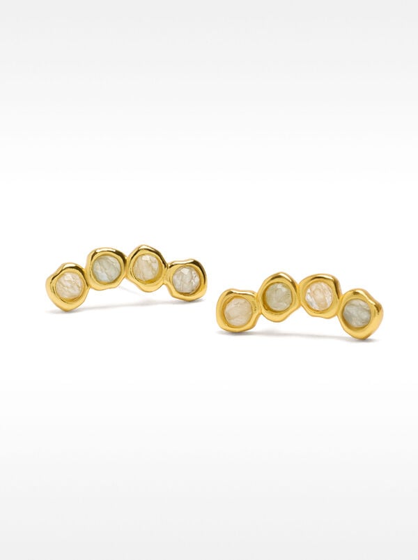 Earrings with zirconia - sterling silver 925