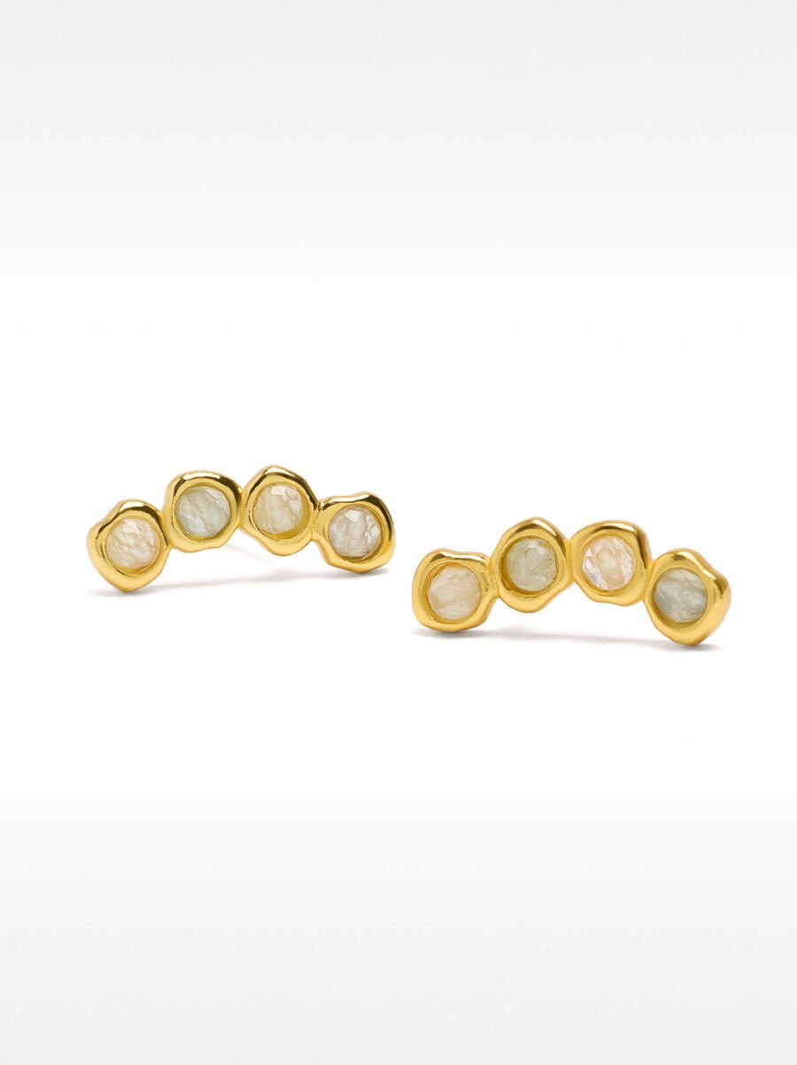 Earrings with zirconia - sterling silver 925
