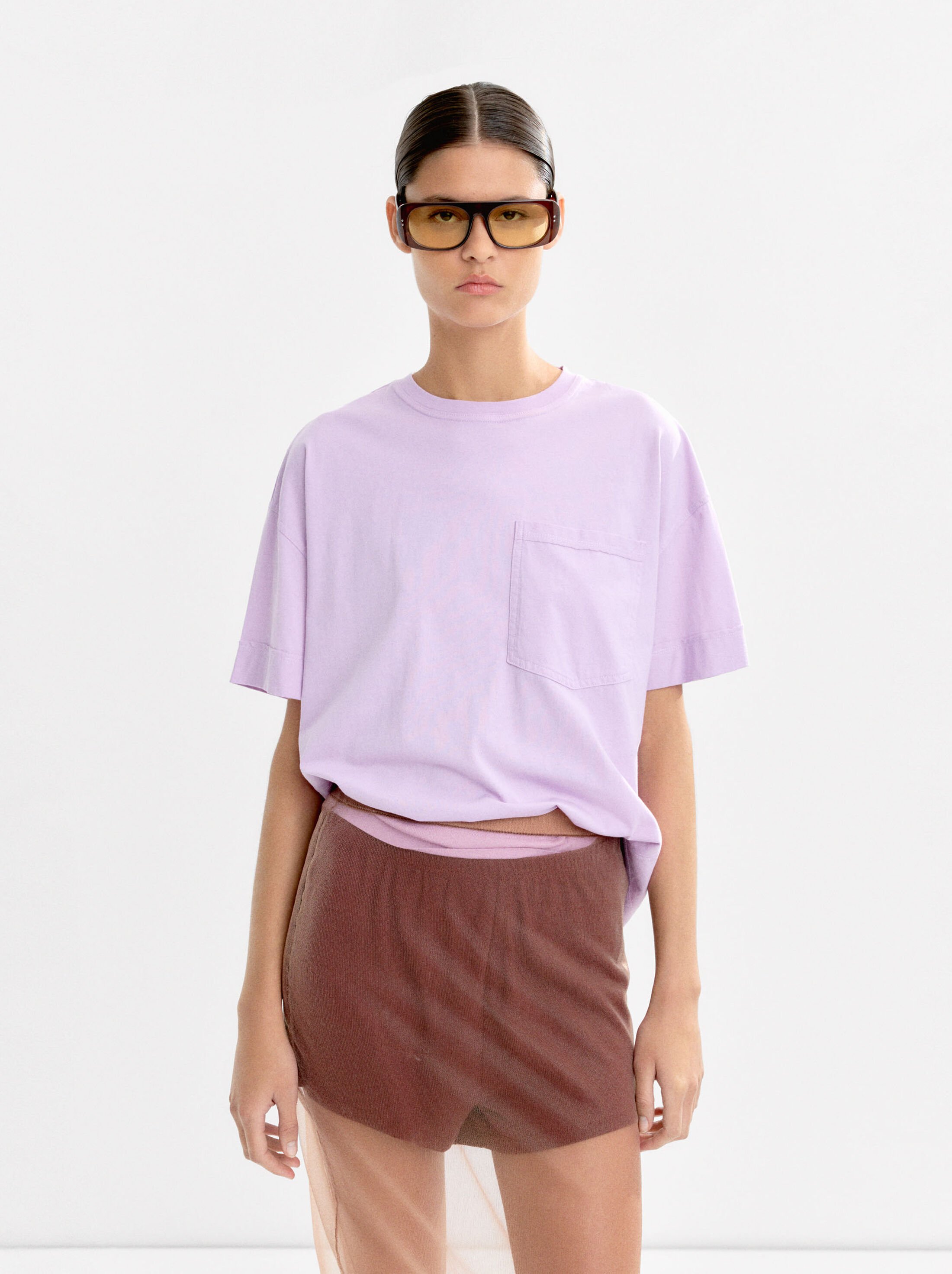 Cotton t-shirt with pocket image number 1.0