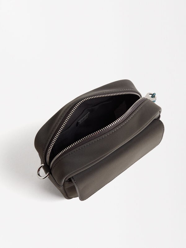 Soft texture crossbody bag