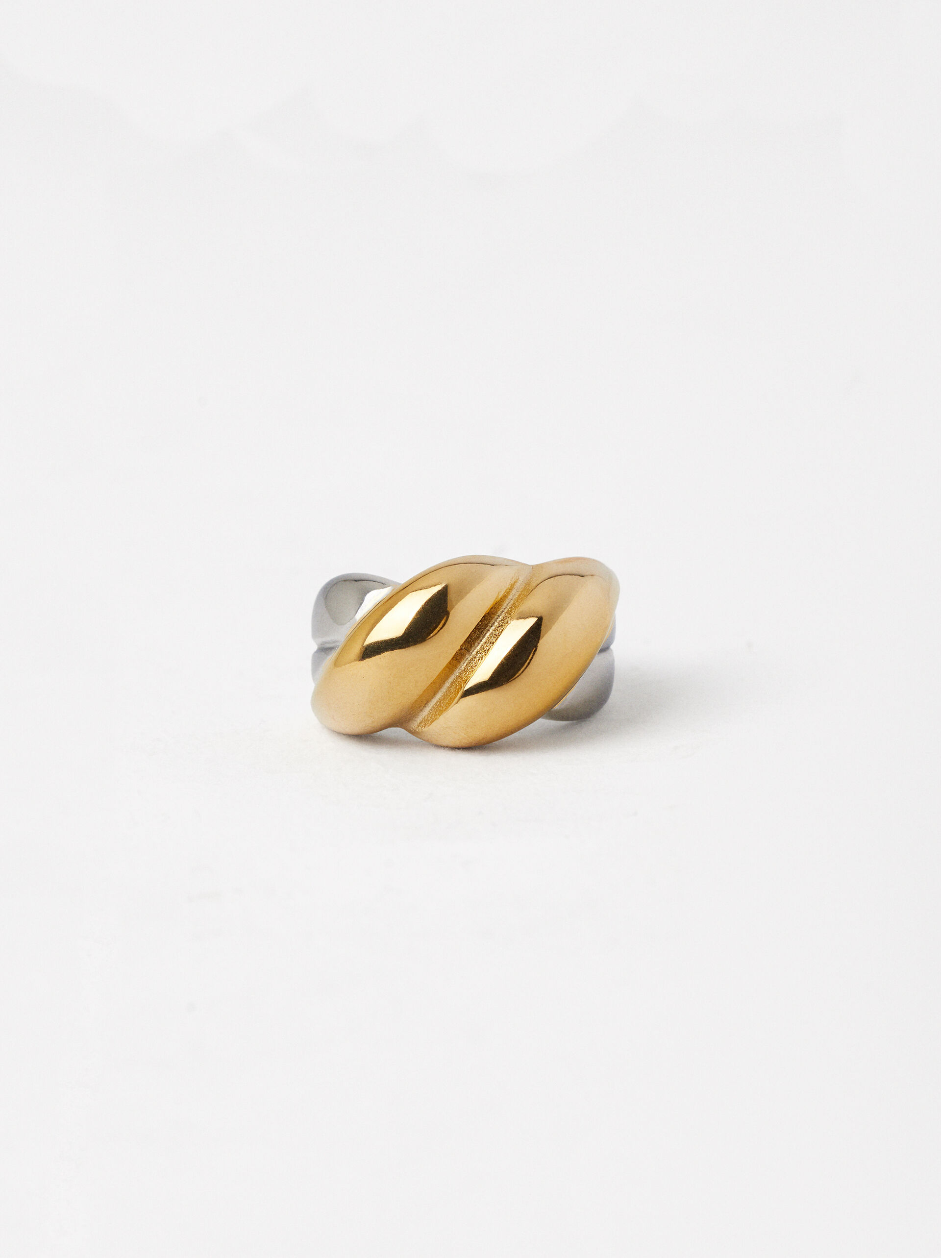 Braided Ring - Stainless Steel image number 1.0