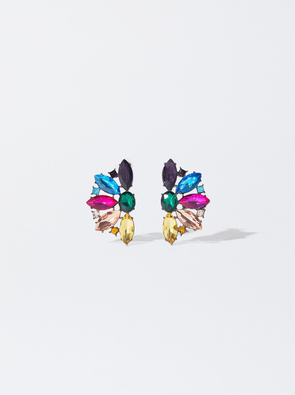 Pendientes Con Cristales, Multicor, hi-res