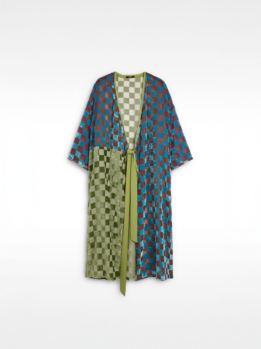 Velvet square kimono