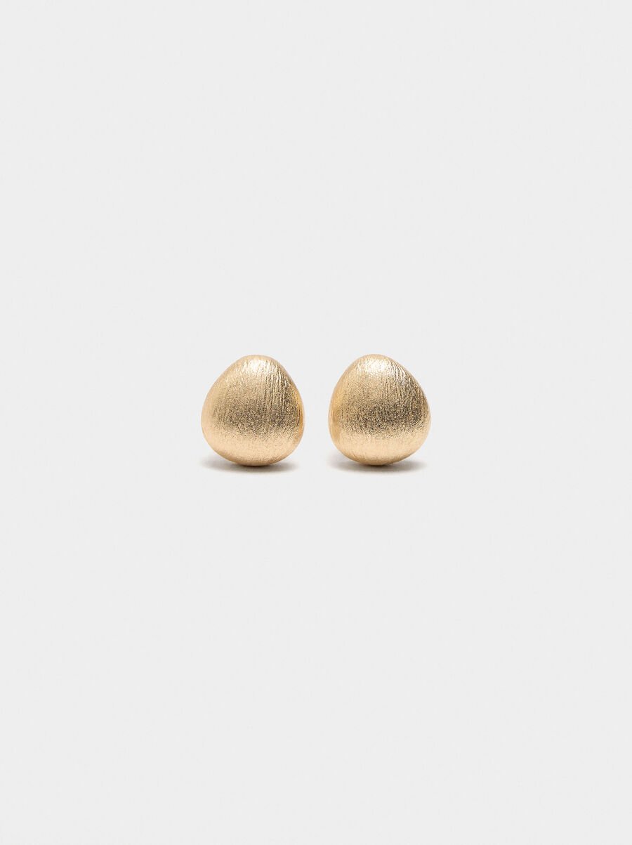 Short oval earrings
