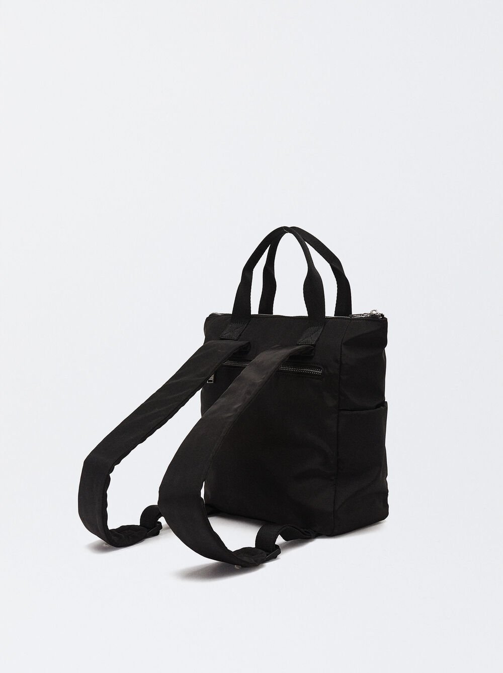 Nylon Backpack With Removable Purse