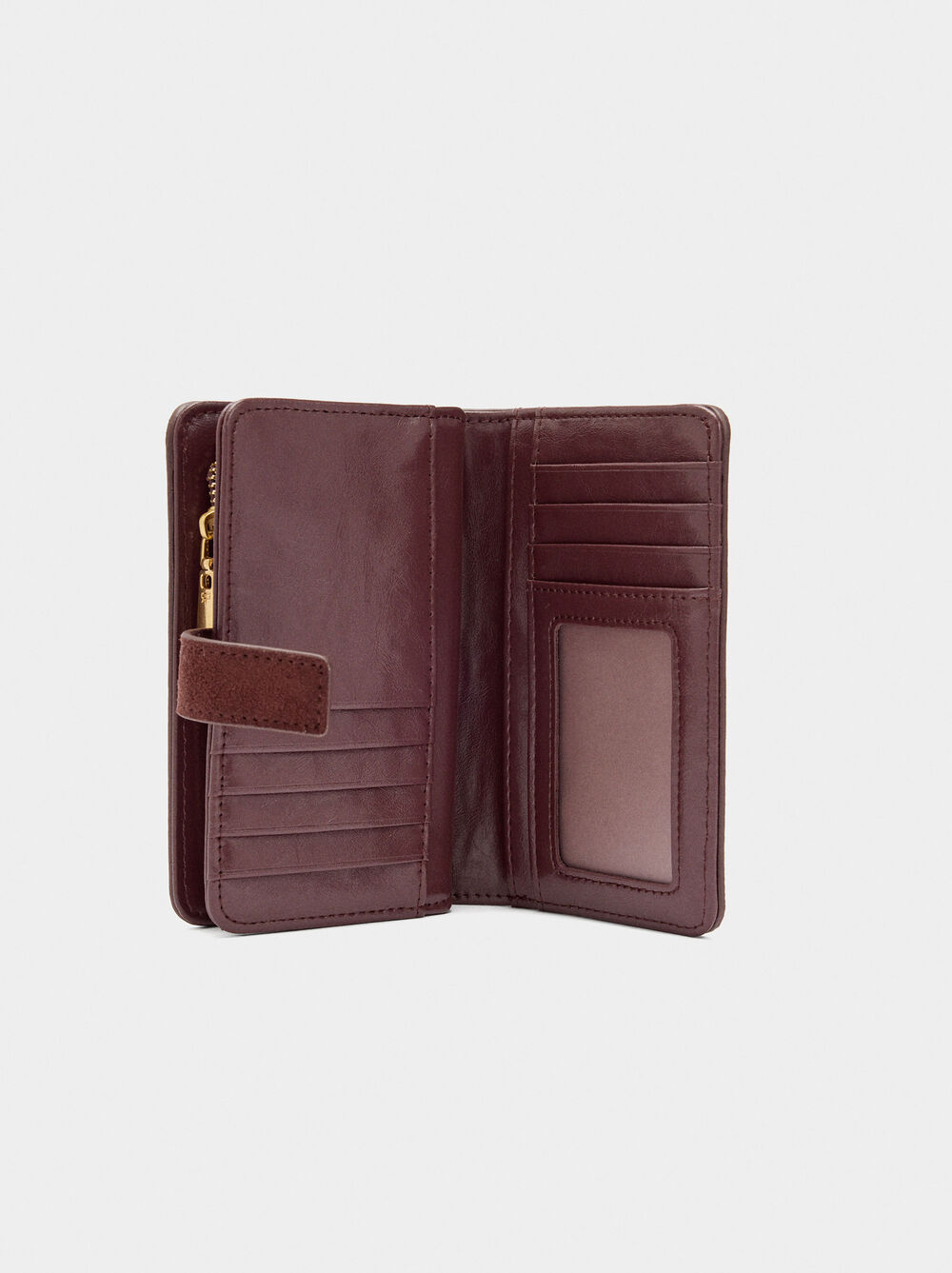 Wallet with leather-effect