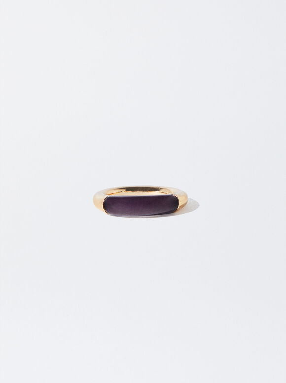 Resin Ring, Purple, hi-res