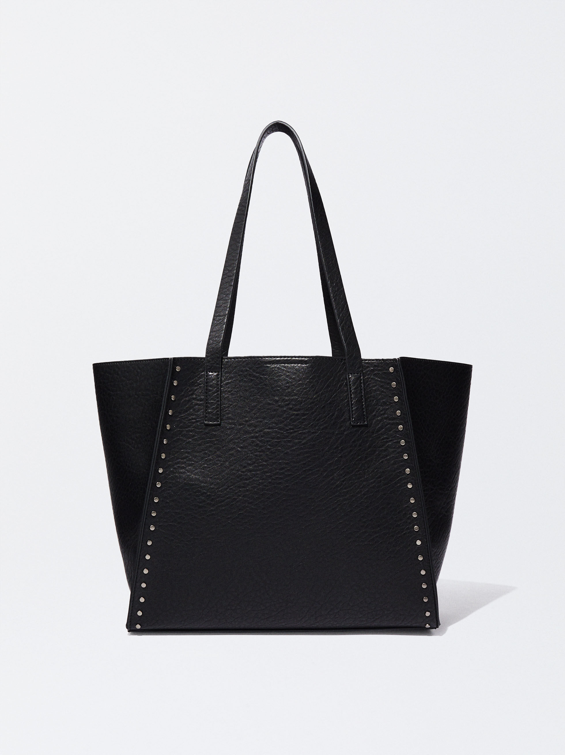 Tote Bag With Studs Black Parfois