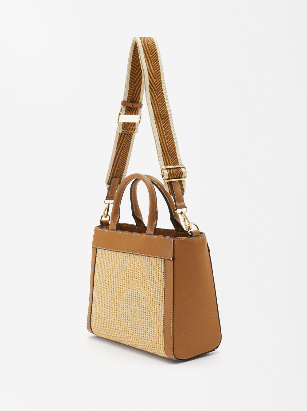 Straw Effect Tote Bag M