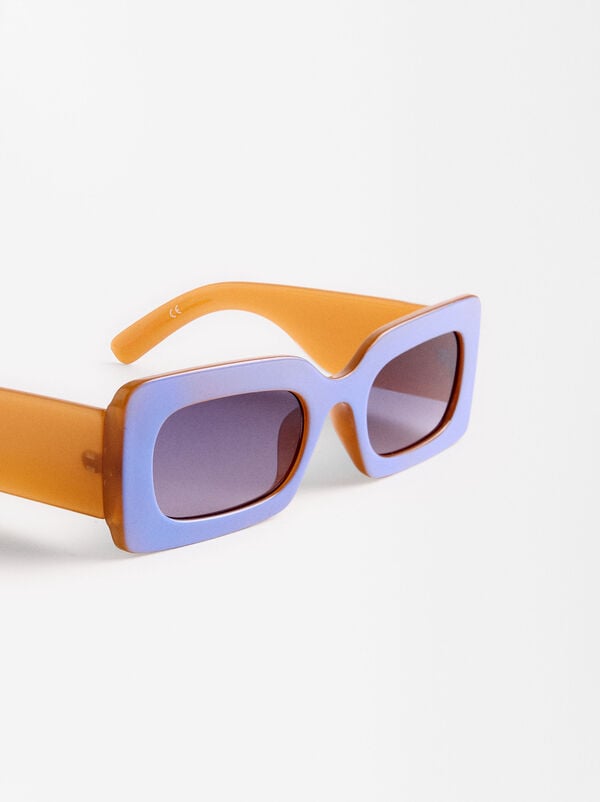 Rectangular sunglasses