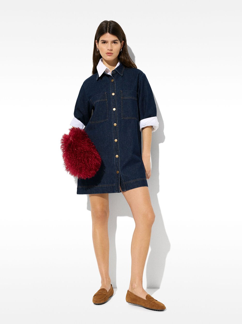 Kurzes Denim-Kleid
