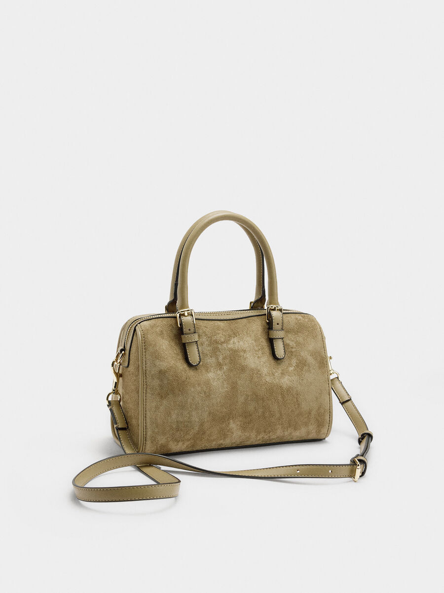 Bowling bag with leather-effect L