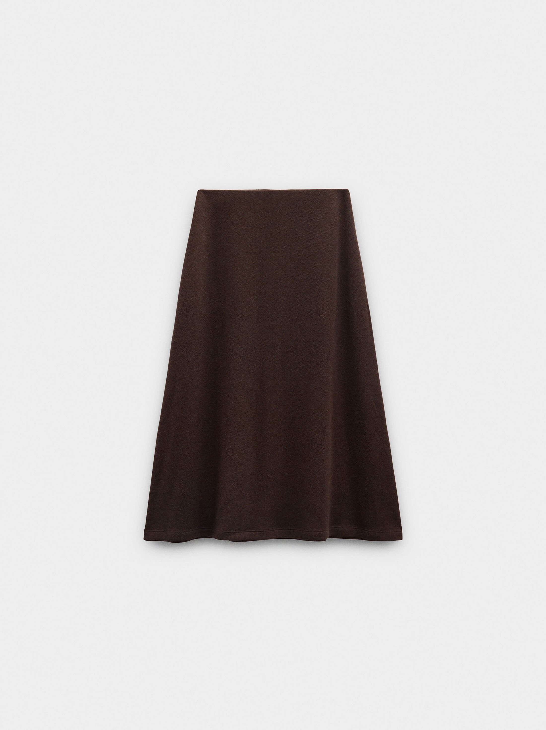 Midi skirt with elastic waist image number 5.0