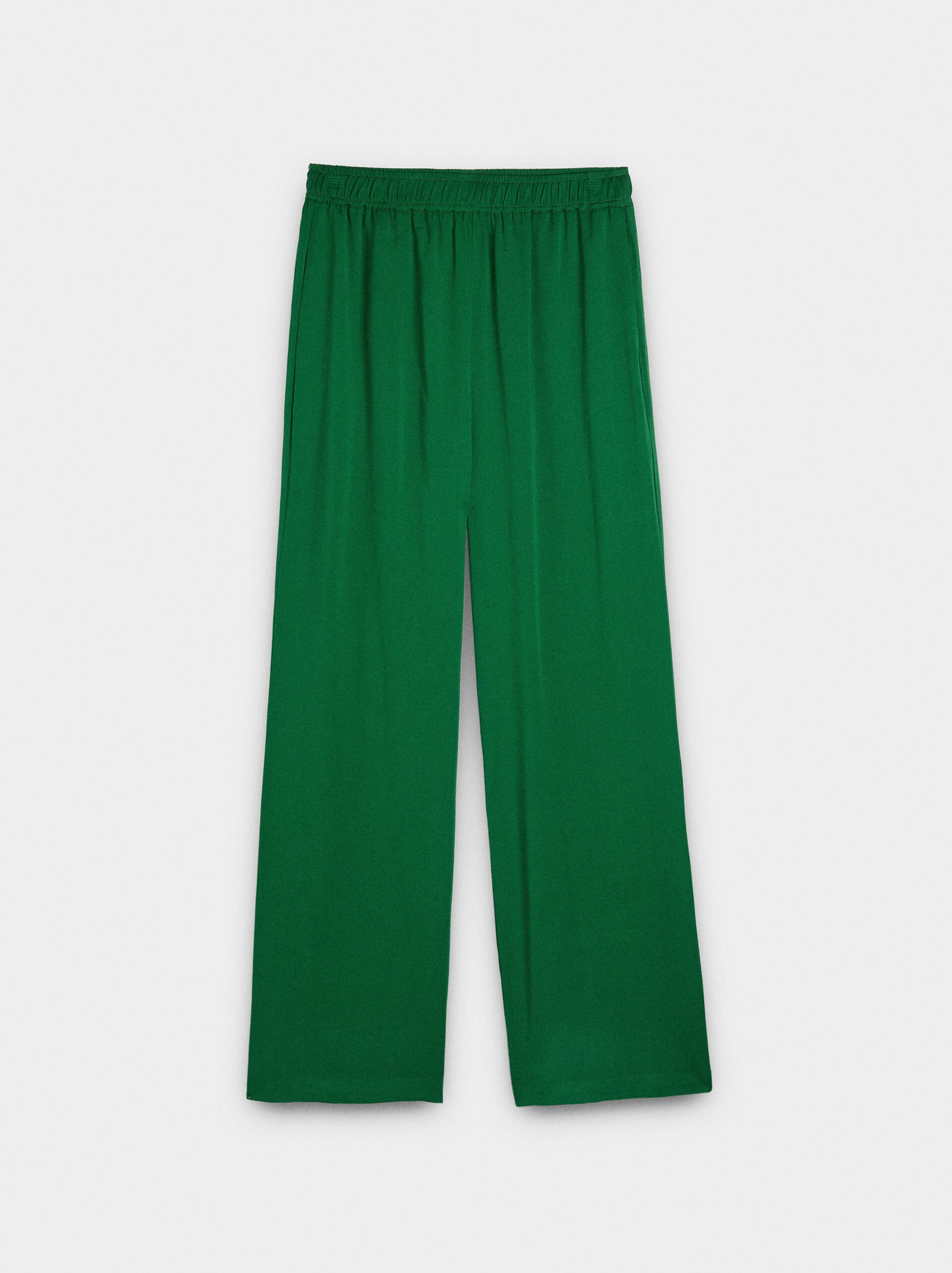 Loose-fitting trousers with elastic waistband image number 5.0