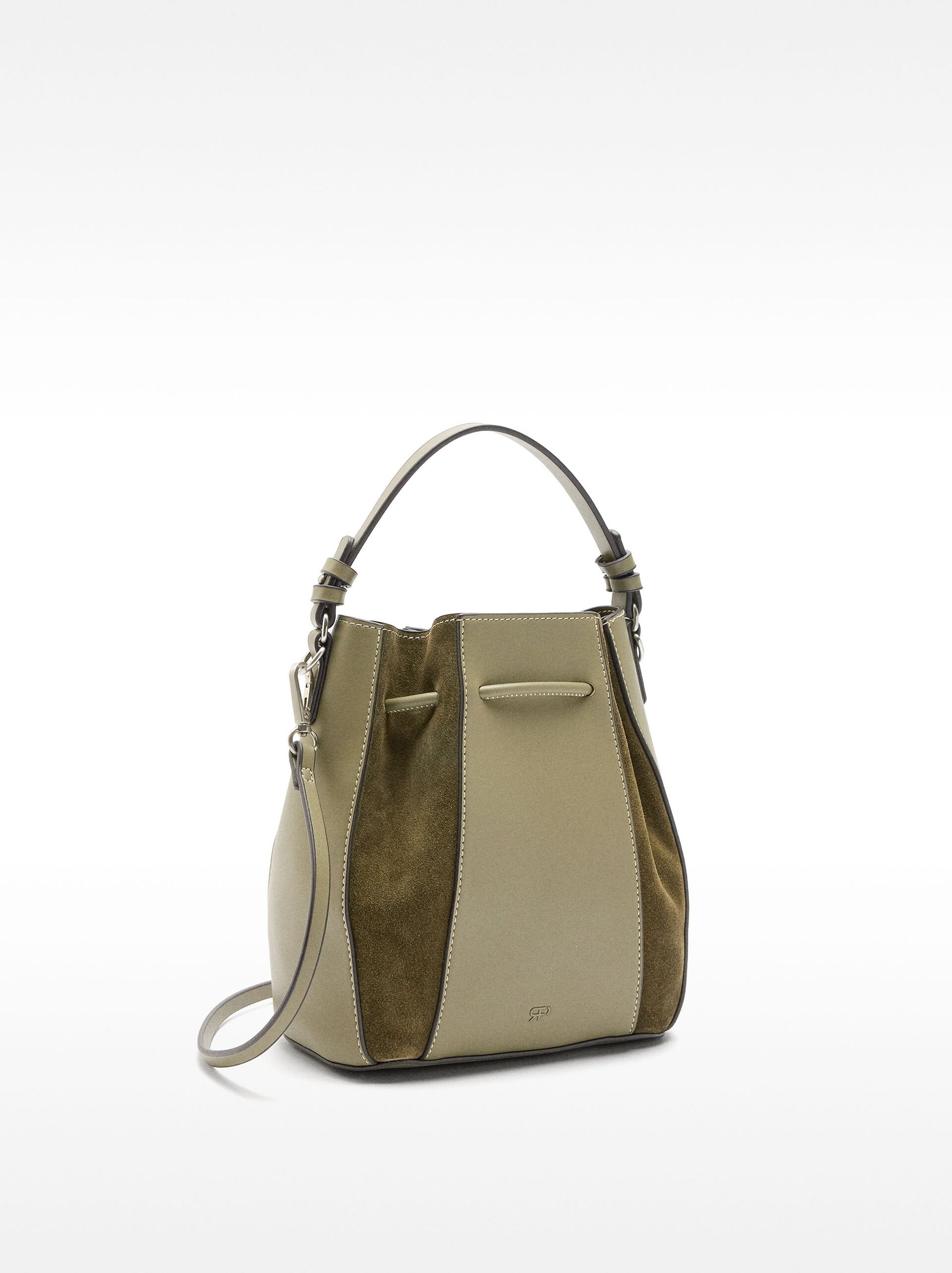 Bucket bag with leather  image number 3.0