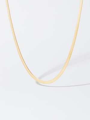 Stainless Steel Golden Necklace image number 2.0