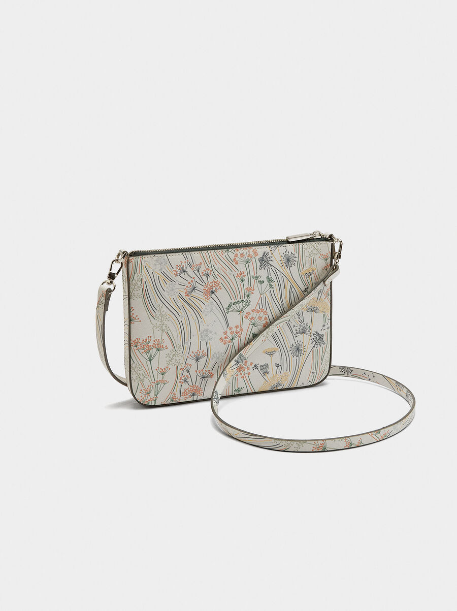 Crossbody bag with floral print