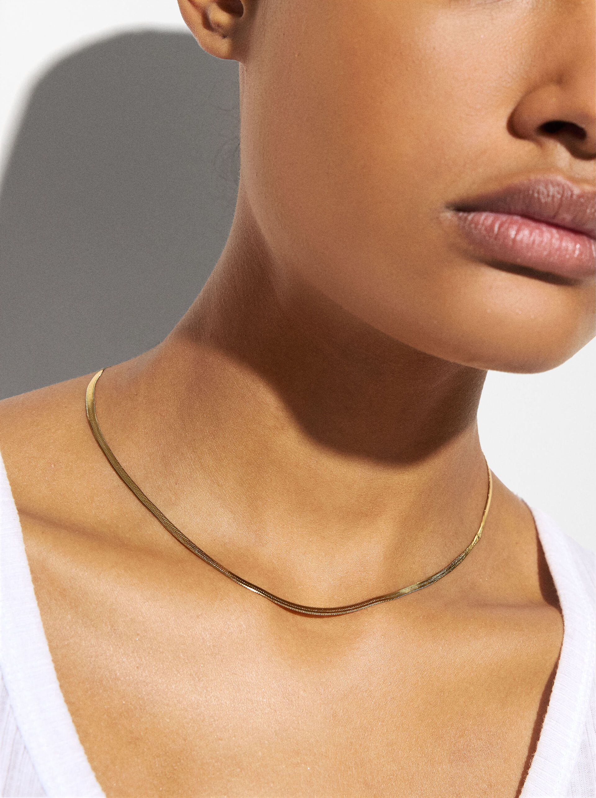 Fine chain necklace - stainless steel image number 1.0