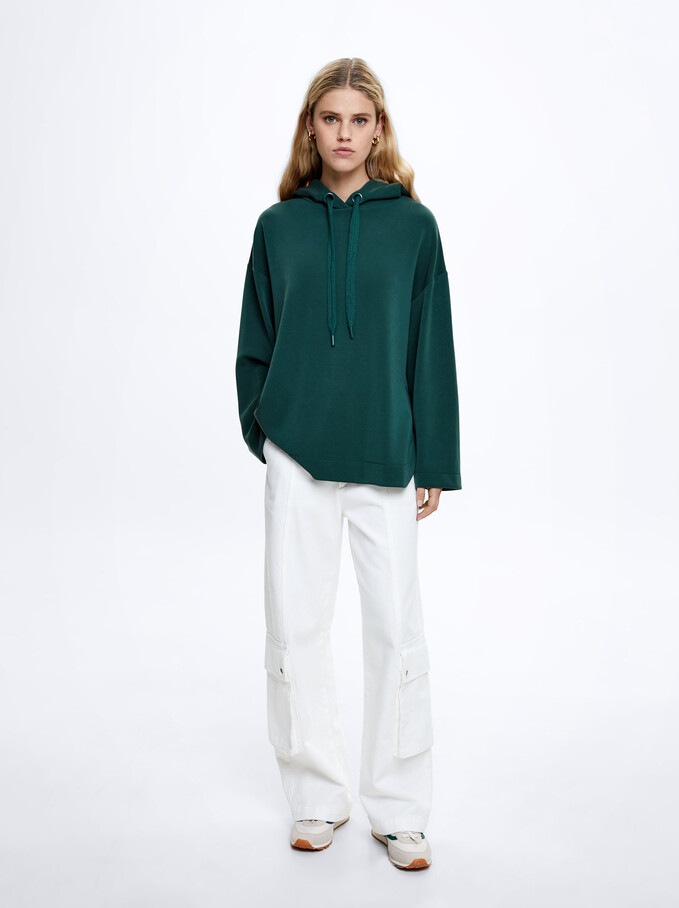 Hoodie, Green, hi-res