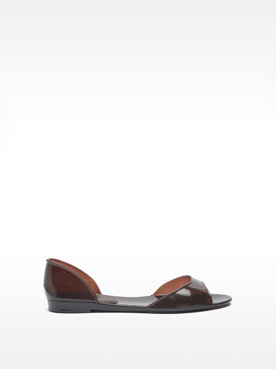 Flat jelly sandals