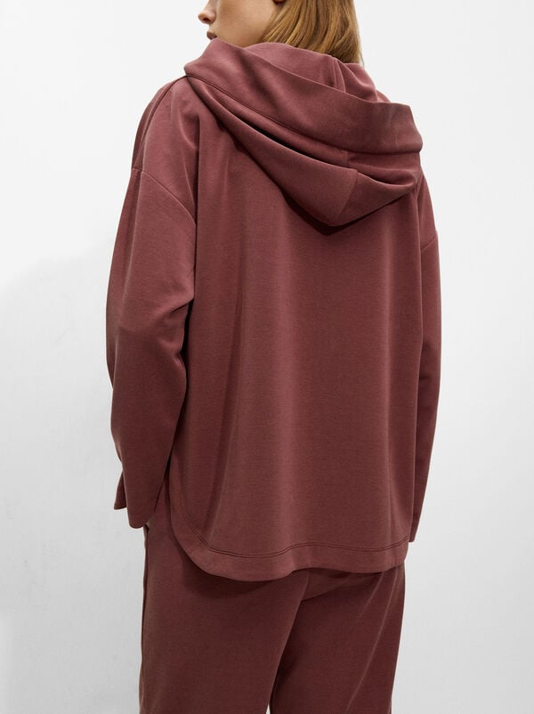 Knit hoodie