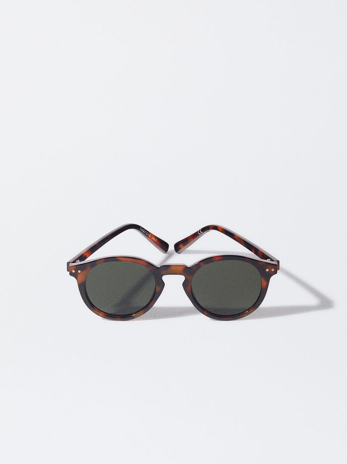 Round Tortoiseshell Sunglasses