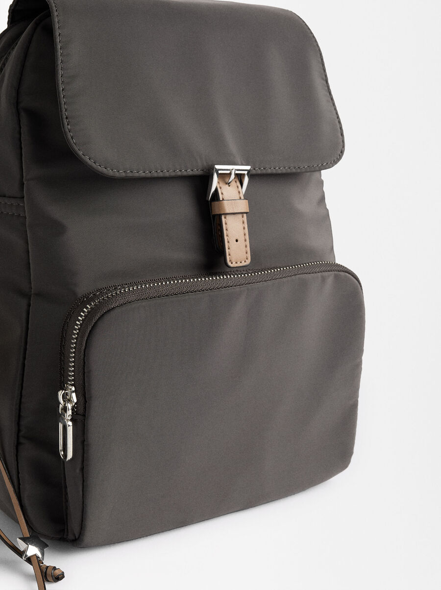Nylon backpack with pendant