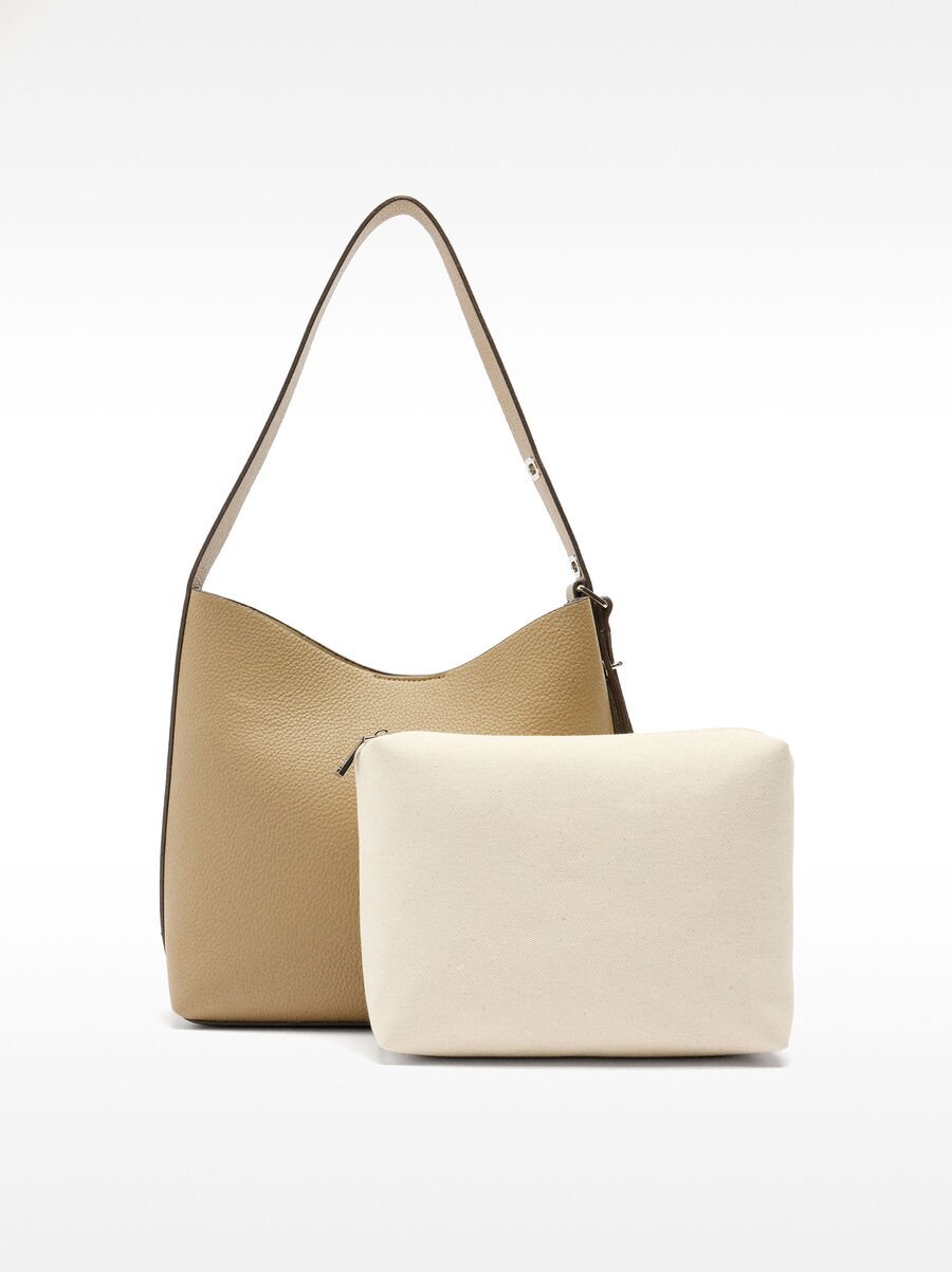 Shoulder bag with removable pouch