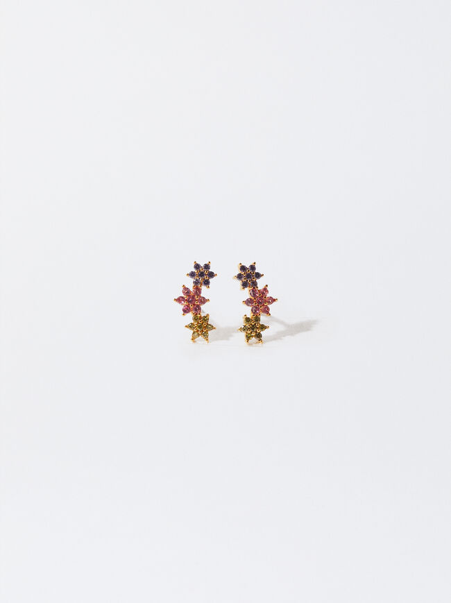 925 Silver Studs With Zirconia