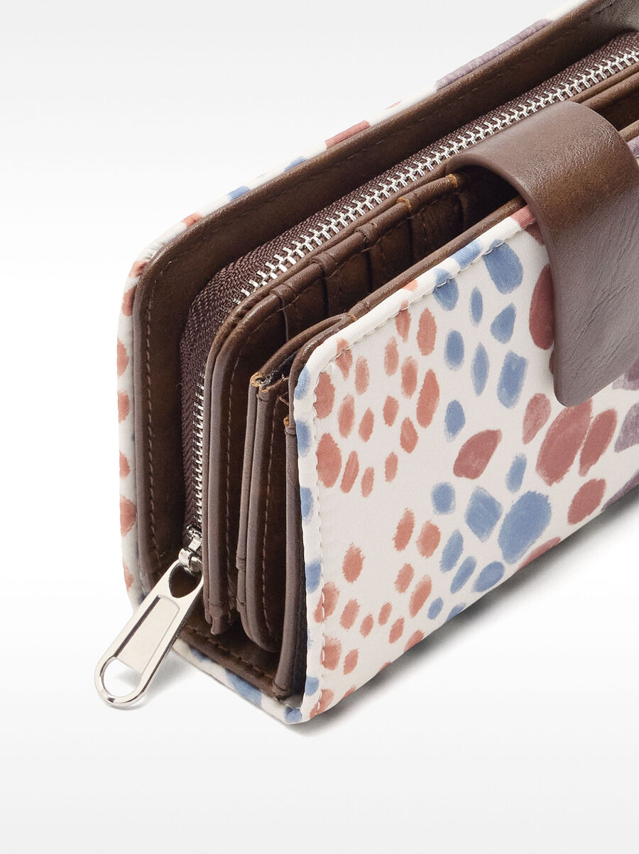 Cartera de nylon estampado