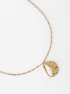 Gold Shell Necklace image number 2.0