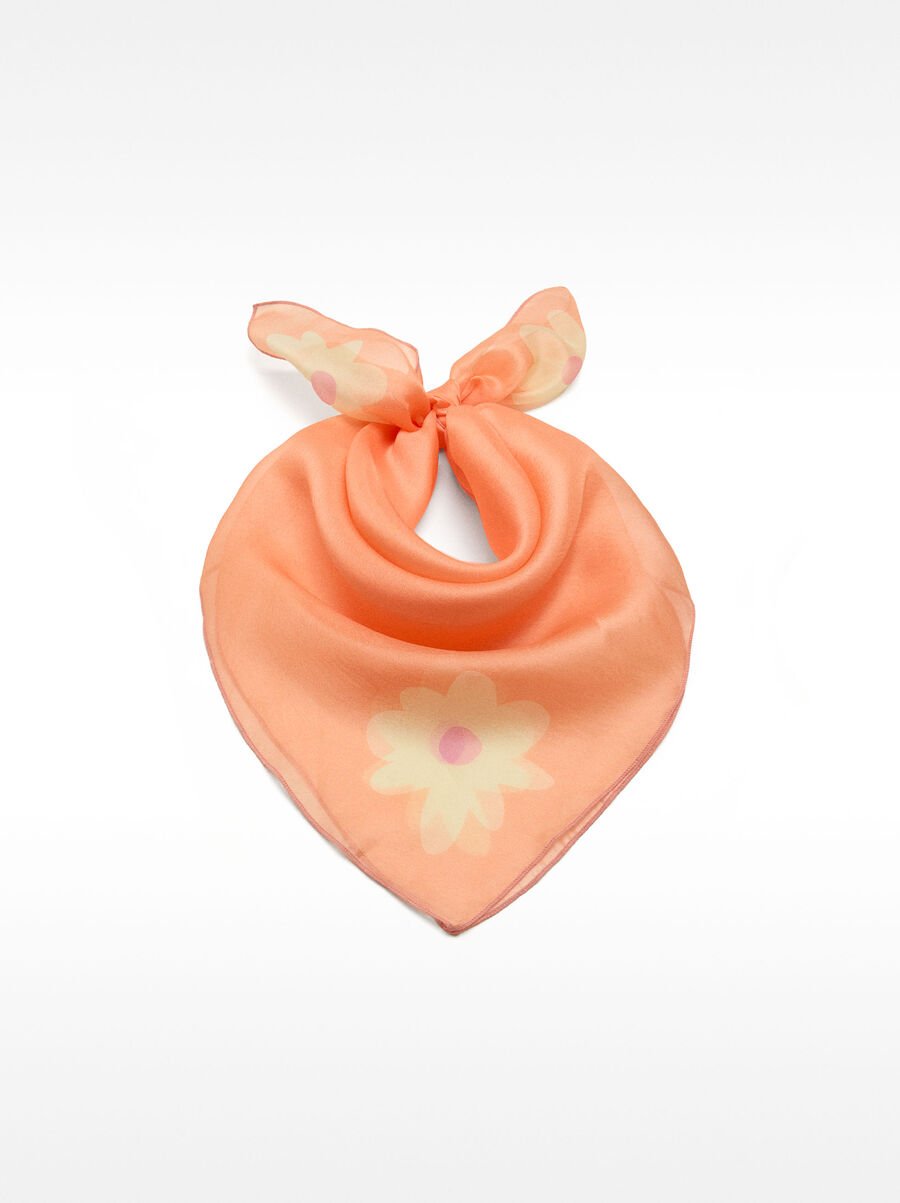 Pañuelo multifuncional estampado margaritas